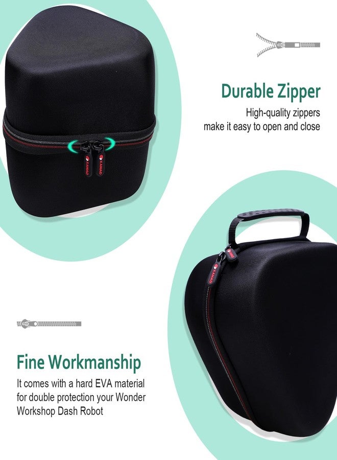 XANAD Hard Carrying Case for Wonder Workshop Dash Robot or Cue Coding Robot - Travel Storage Protective Bag Black - Image 5